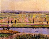 Gustave Caillebotte Famous Paintings - The Gennevilliers Plain, Seen from the Slopes of Argenteuil